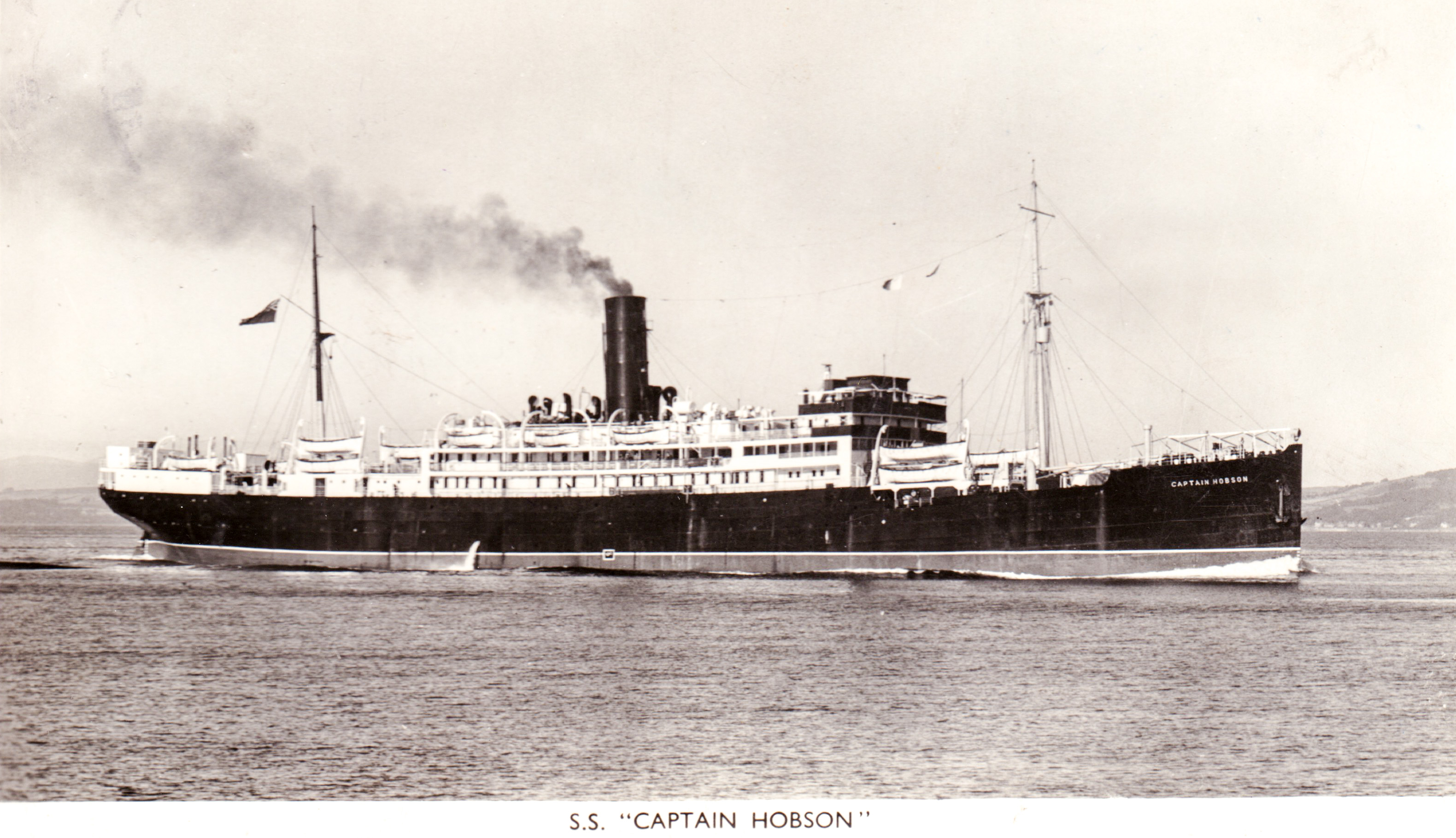 Postcard from Len Birch to William from the SS Captain Hobson. 9 Mar 1953