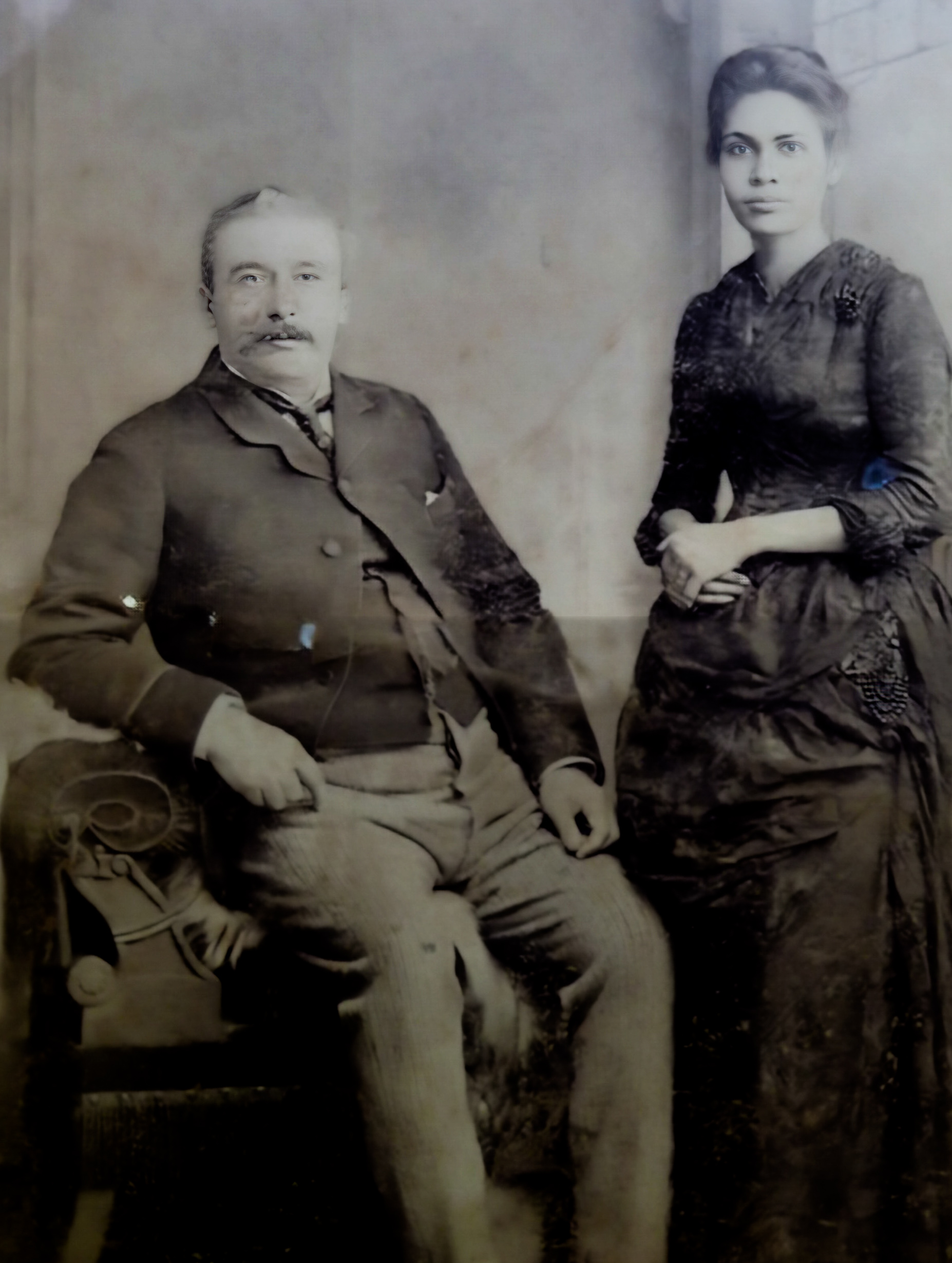 Joseph Bridges and Evelina Marshall (daughter of Juliana Marshall), c 1878